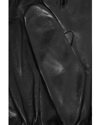 Agnelle Ruffled Leather Gloves
