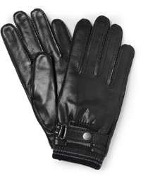 Paul Smith Shoes Accessories Leather And Wool Blend Gloves