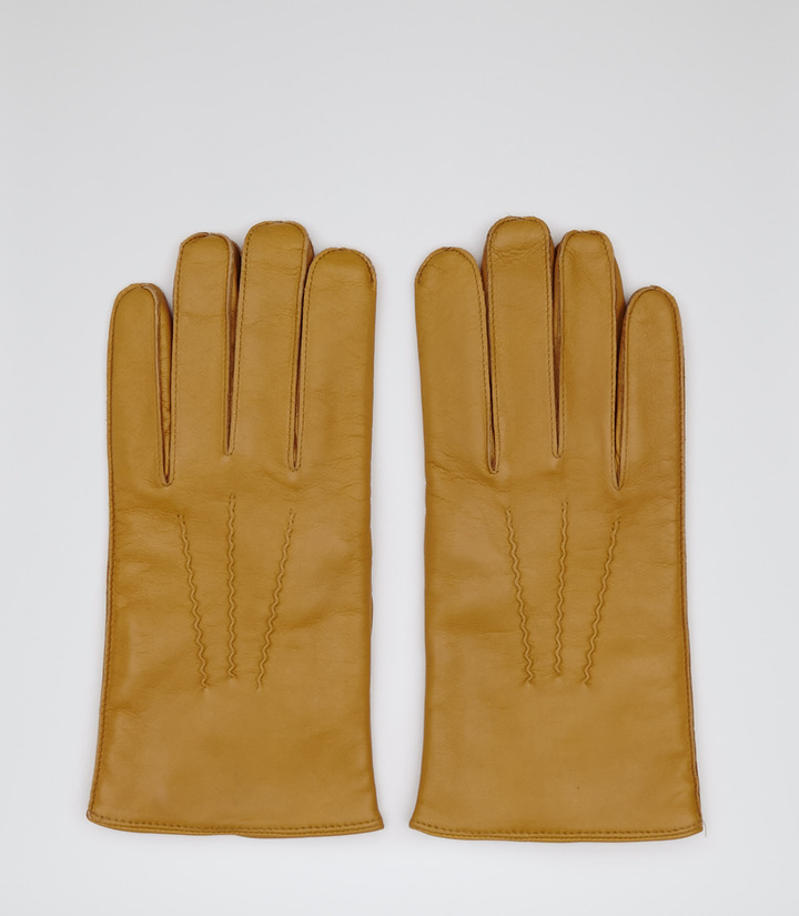 Reiss Thorman Leather Gloves, $115 | Reiss | Lookastic