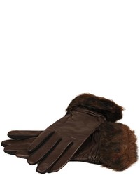 Wilsons Leather Touch Point Glove W Faux Fur Cuff And Thinsulate Lining