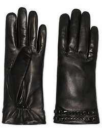 Vince Camuto Leather Studded Chain Glove