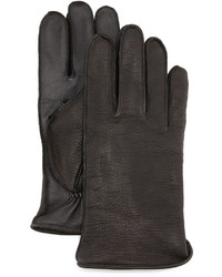 UGG Whip Tech Leather Gloves Black
