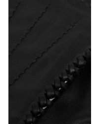 Nina Ricci Whipstitched Leather Gloves