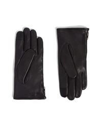 AllSaints Zip Deerskin Leather Gloves