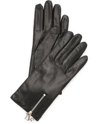Diane von Furstenberg Zip Leather Gloves