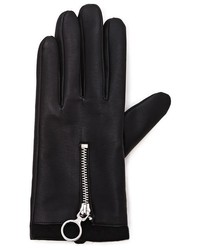 Forever 21 Zippered Faux Leather Gloves