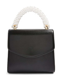 Topshop Aurora Imitation Pearl Faux Leather Handbag