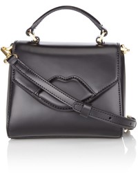 Lulu Guinness Black Leather Mini Izzy Bag