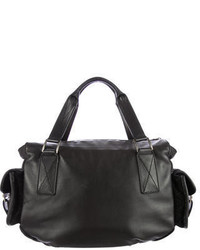 Christian Dior Buckle Embellished Leather Handle Bag