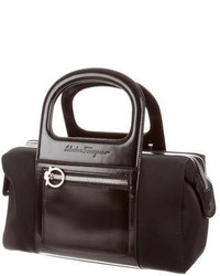 Salvatore Ferragamo Leather Trimmed Handle Bag
