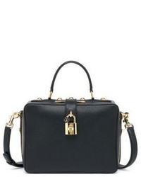 Dolce & Gabbana Padlock Leather Top Handle Bag