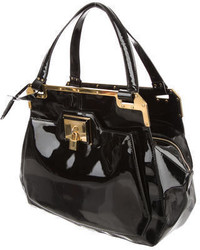 Alexander McQueen Patent Leather Handle Bag