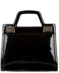 Salvatore Ferragamo Patent Leather Handle Bag