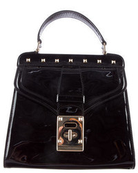 Valentino Patent Leather Rockstud Handle Bag