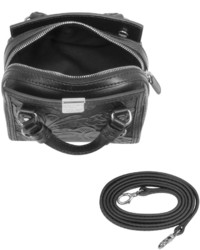 Dsquared2 Quebec Black Leather Mini Shoulder Bag