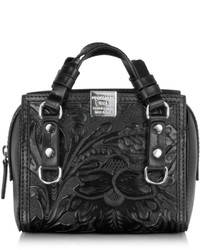 Dsquared2 Quebec Black Leather Mini Shoulder Bag