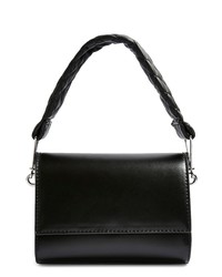 Topshop Quilted Handle Faux Leather Handbag