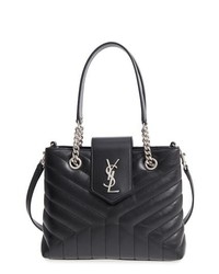 Saint Laurent Small Loulou Matelasse Calfskin Leather Shopping Tote