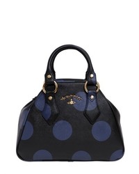 Vivienne Westwood Polka Dot Print Saffiano Top Handle Bag