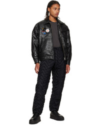 Song For The Mute Black Coach Faux Leather Jacket