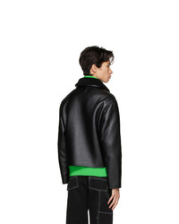 Rassvet Black Faux Leather Jacket