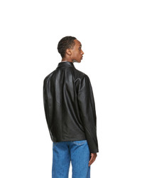 Séfr Black Faux Leather Truth Jacket