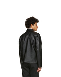 Séfr Black Faux Leather Truth Jacket