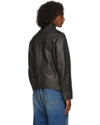 Maison Margiela Black Kaban Leather Jacket