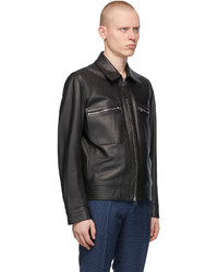 BOSS Black Leather Meras Jacket
