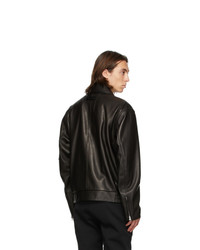 1017 Alyx 9Sm Black Leather Police Jacket