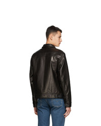 Schott Black Leather Unlined Jacket
