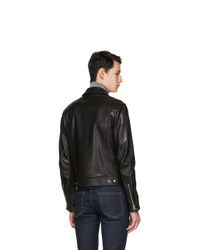 Tom Ford Black Leather Worked Jacket