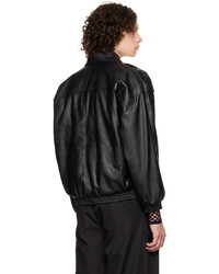 Situationist Black Zip Up Faux Leather Jacket