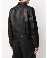 VERSACE JEANS COUTURE Front Flap Pocket Leather Jacket
