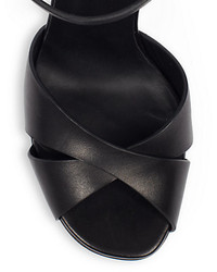 Saint Laurent Bianca Leather Platform Sandals