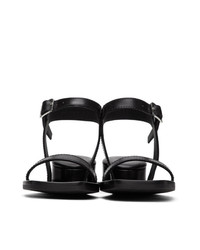 MM6 MAISON MARGIELA Black Cushion Heel Sandals