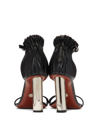 Proenza Schouler Black Leather Heeled Sandals