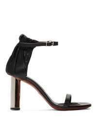 Proenza Schouler Black Leather Heeled Sandals