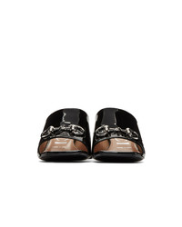 Gucci Black Patent Lexi Heel Sandals