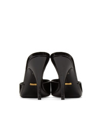 Gucci Black Slide Heeled Sandals
