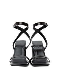 Balenciaga Black Square Heeled Sandals