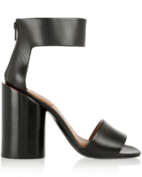 Givenchy Block Heeled Sandals In Black Leather It39