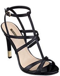 GUESS Carnney Leather Strappy Sandals