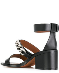Givenchy Chain Strap Block Heel Sandals