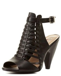 Charlotte Russe Delicious Strappy Huarache Slingback Heels