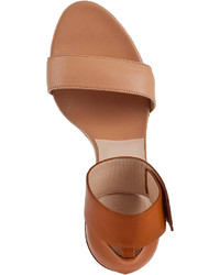 Chloé Chlo Ankle Strap Sandal Apricotteak Leather