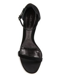Alexander McQueen Crystal Heel Velvet Sandals