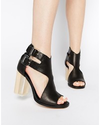 Miista Emma Cut Out Leather Heeled Sandals