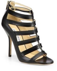 Jimmy Choo Fathom Strappy Leather Ankle Boots