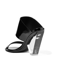 Balmain Lory Patent Leather And Perspex Sandals